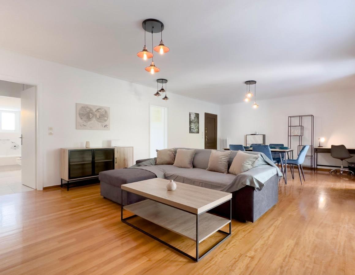 Metamorfoseos Spacious 120Sqm Apt In Alimos Athena Bagian luar foto